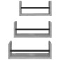 vidaXL Estantes pared con barras 3 pzas madera ingeniería gris Sonoma vidaXL Estantes pared con barras 3 pzas madera ingeniería gris Sonoma