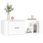 vidaXL Mesa de centro madera contrachapada blanco brillo 100x50,5x35cm vidaXL Mesa de centro madera contrachapada blanco brillo 100x50,5x35cm