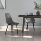 vidaXL Sillas de comedor 2 unidades gris PP vidaXL Sillas de comedor 2 unidades gris PP