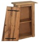 vidaXL Mueble de pared para baño madera maciza de pino 42x23x70 cm
