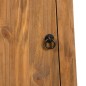 vidaXL Mueble de pared para baño madera maciza de pino 42x23x70 cm