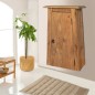 vidaXL Mueble de pared para baño madera maciza de pino 42x23x70 cm