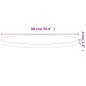 vidaXL Tablero redondo de madera maciza de haya Ø90x4 cm vidaXL Tablero redondo de madera maciza de haya Ø90x4 cm