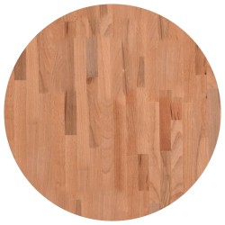 vidaXL Tablero redondo de madera maciza de haya Ø60x1,5 cm