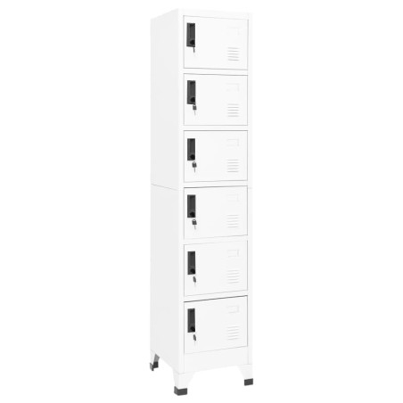 vidaXL Taquilla de acero blanco 38x40x180 cm