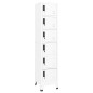 vidaXL Taquilla de acero blanco 38x40x180 cm vidaXL Taquilla de acero blanco 38x40x180 cm
