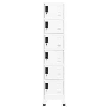 vidaXL Taquilla de acero blanco 38x40x180 cm