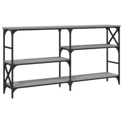 vidaXL Mesa consola madera de ingeniería gris Sonoma 150x29x76,5 cm