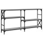 vidaXL Mesa consola madera de ingeniería gris Sonoma 150x29x76,5 cm vidaXL Mesa consola madera de ingeniería gris Sonoma 150x29x76,5 cm
