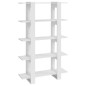 vidaXL Estantería/divisor de espacios blanco brillante 100x30x160 cm vidaXL Estantería/divisor de espacios blanco brillante 100x30x160 cm