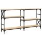 vidaXL Mesa consola madera de ingeniería roble Sonoma 150x29x76,5 cm vidaXL Mesa consola madera de ingeniería roble Sonoma 150x29x76,5 cm