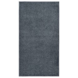 vidaXL Alfombra de pelo corto gris antracita 80x150 cm
