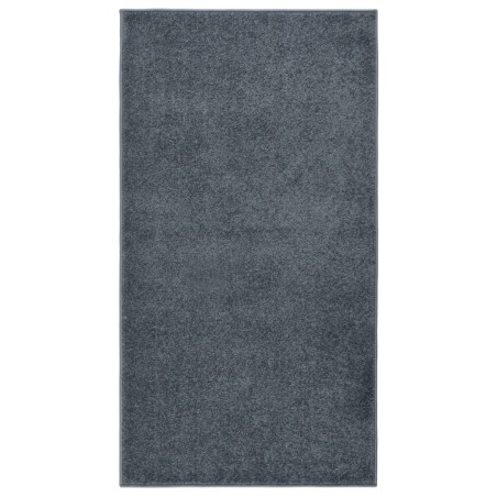 vidaXL Alfombra de pelo corto gris antracita 80x150 cm
