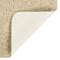 vidaXL Alfombra peluda antideslizante color crema 80x150 cm vidaXL Alfombra peluda antideslizante color crema 80x150 cm