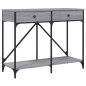 vidaXL Mesa consola madera de ingeniería gris Sonoma 100x39x78,5 cm vidaXL Mesa consola madera de ingeniería gris Sonoma 100x39x78,5 cm
