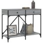 vidaXL Mesa consola madera de ingeniería gris Sonoma 100x39x78,5 cm vidaXL Mesa consola madera de ingeniería gris Sonoma 100x39x78,5 cm