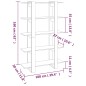 vidaXL Estantería/divisor de espacios blanco brillante 100x30x160 cm vidaXL Estantería/divisor de espacios blanco brillante 100x30x160 cm