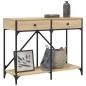 vidaXL Mesa consola madera de ingeniería roble Sonoma 100x39x78,5 cm vidaXL Mesa consola madera de ingeniería roble Sonoma 100x39x78,5 cm