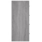 vidaXL Aparador con 4 cajones gris Sonoma 60x30,5x71 cm vidaXL Aparador con 4 cajones gris Sonoma 60x30,5x71 cm