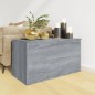 vidaXL Baúl de almacenaje madera contrachapada gris Sonoma 84x42x46 cm vidaXL Baúl de almacenaje madera contrachapada gris Sonoma 84x42x46 cm