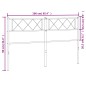 vidaXL Cabecero de metal blanco 160 cm vidaXL Cabecero de metal blanco 160 cm
