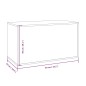 vidaXL Baúl de almacenaje madera contrachapada gris Sonoma 84x42x46 cm vidaXL Baúl de almacenaje madera contrachapada gris Sonoma 84x42x46 cm