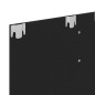 vidaXL Mueble de TV de pared madera contrachapada negro 120x23,5x90 cm