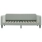 vidaXL Sofá cama con colchón terciopelo gris claro 90x200 cm vidaXL Sofá cama con colchón terciopelo gris claro 90x200 cm
