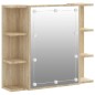 vidaXL Mueble con espejo y luces LED roble Sonoma 70x16,5x60 cm vidaXL Mueble con espejo y luces LED roble Sonoma 70x16,5x60 cm