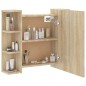 vidaXL Mueble con espejo y luces LED roble Sonoma 70x16,5x60 cm vidaXL Mueble con espejo y luces LED roble Sonoma 70x16,5x60 cm