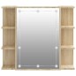 vidaXL Mueble con espejo y luces LED roble Sonoma 70x16,5x60 cm vidaXL Mueble con espejo y luces LED roble Sonoma 70x16,5x60 cm
