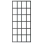 vidaXL Puerta corredera ESG vidrio y aluminio negra 90x205 cm vidaXL Puerta corredera ESG vidrio y aluminio negra 90x205 cm