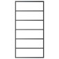 vidaXL Puerta corredera ESG vidrio y aluminio negra 102x205 cm vidaXL Puerta corredera ESG vidrio y aluminio negra 102x205 cm
