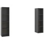 vidaXL Muebles de salón 2 piezas madera de ingeniería gris brillo