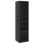 vidaXL Muebles de salón 2 piezas madera de ingeniería gris brillo