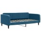 vidaXL Sofá cama con colchón terciopelo azul 100x200 cm vidaXL Sofá cama con colchón terciopelo azul 100x200 cm