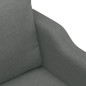 vidaXL Sillón de tela gris oscuro 60 cm