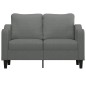 vidaXL Sofá de 2 plazas de tela gris oscuro 120 cm vidaXL Sofá de 2 plazas de tela gris oscuro 120 cm