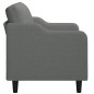 vidaXL Sofá de 2 plazas de tela gris oscuro 120 cm vidaXL Sofá de 2 plazas de tela gris oscuro 120 cm