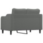 vidaXL Sofá de 2 plazas de tela gris oscuro 120 cm vidaXL Sofá de 2 plazas de tela gris oscuro 120 cm
