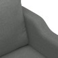 vidaXL Sofá de 2 plazas de tela gris oscuro 120 cm vidaXL Sofá de 2 plazas de tela gris oscuro 120 cm