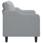 vidaXL Sofá de 2 plazas de tela gris claro 140 cm vidaXL Sofá de 2 plazas de tela gris claro 140 cm