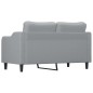 vidaXL Sofá de 2 plazas de tela gris claro 140 cm vidaXL Sofá de 2 plazas de tela gris claro 140 cm