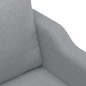 vidaXL Sofá de 2 plazas de tela gris claro 140 cm vidaXL Sofá de 2 plazas de tela gris claro 140 cm