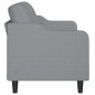 vidaXL Sofá de 3 plazas de tela gris claro 180 cm vidaXL Sofá de 3 plazas de tela gris claro 180 cm