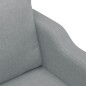 vidaXL Sofá de 3 plazas de tela gris claro 180 cm vidaXL Sofá de 3 plazas de tela gris claro 180 cm
