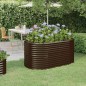 vidaXL Jardinera arriate acero recubrimiento polvo marrón 152x80x68 cm vidaXL Jardinera arriate acero recubrimiento polvo marrón 152x80x68 cm