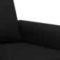vidaXL Sillón cuero sintético negro 60 cm vidaXL Sillón cuero sintético negro 60 cm