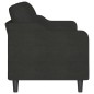 vidaXL Sofá de 3 plazas de tela negro 180 cm vidaXL Sofá de 3 plazas de tela negro 180 cm