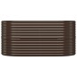 vidaXL Jardinera arriate acero recubrimiento polvo marrón 152x80x68 cm vidaXL Jardinera arriate acero recubrimiento polvo marrón 152x80x68 cm